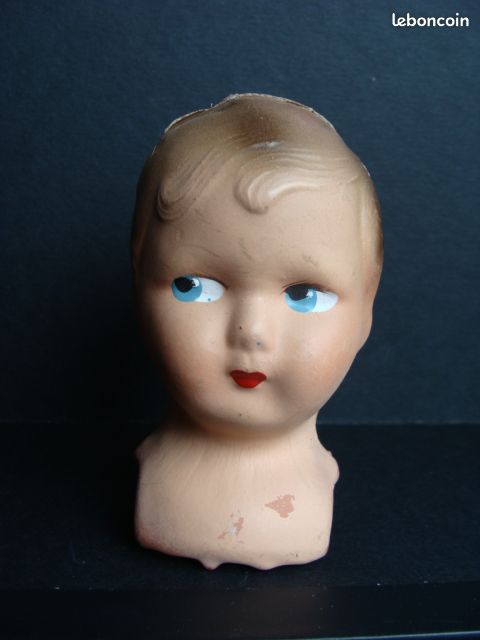 JOLIE TETE DE poupée Bleuette cassée recollée SFBJ 60 PARIS 8/0 EUR 45 JOLIE TETE DE poupée Bleuette cassée recollée SFBJ 60 PARIS 8/0 EUR 45