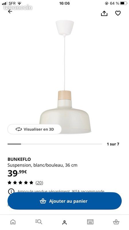 Suspension luminaire (image 1)
