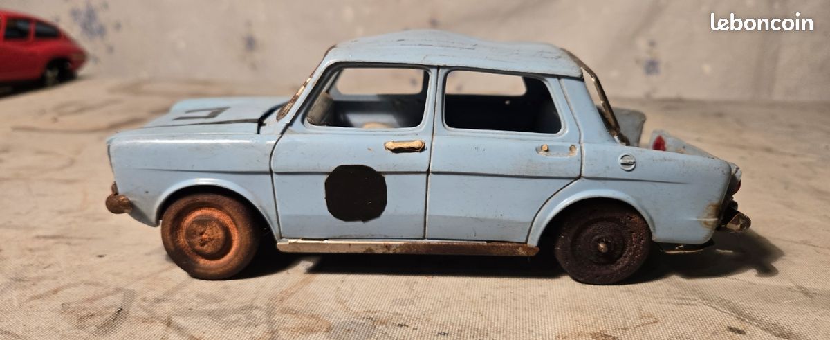 Jouet Ancien Simca 1000 Joustra - Mécanique, En Plastique - Occasion Vintage