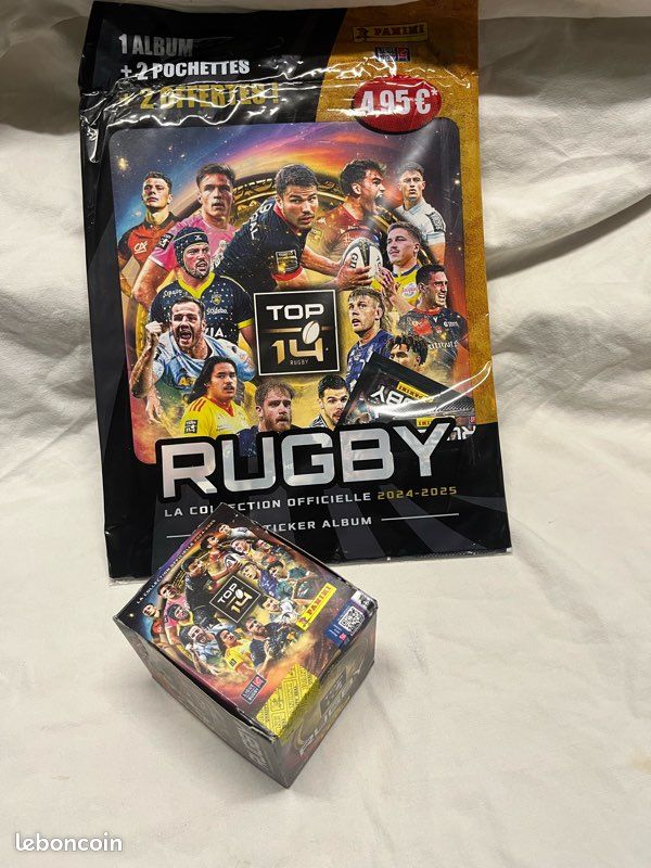 Album Panini Rugby Top 14 2025-2026 + 4 Pochettes De Stickers - Collection Officielle Avec 20 Stickers