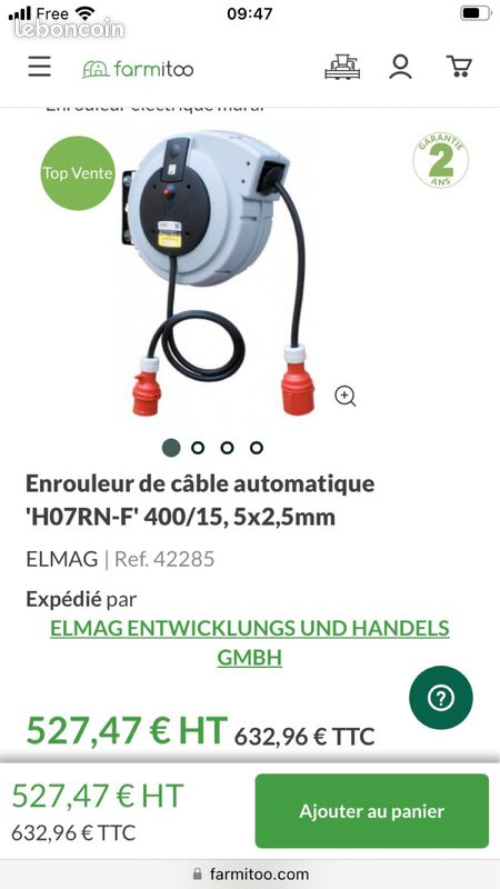 Dérouleur électrique automatique murale (image 1)