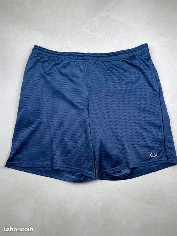 Champion Short de sport vintage Mesh bleu marine Xl ss2099 #SS (image 1)
