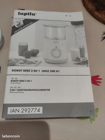 Robot bébé 2en1 livre de recettes Équipement bébé