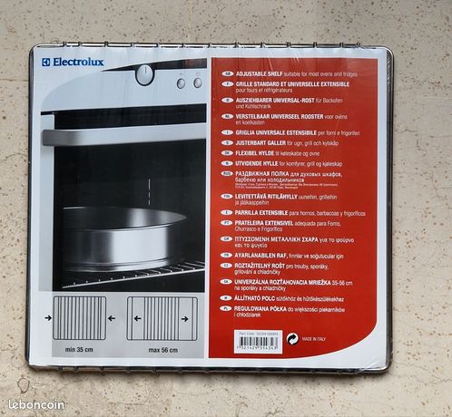 Grille De Four Extensible Wpro - Ajustable De 35 à 56 Cm - Pour Four Conventionnel - Neuf - Garantie 2 Ans