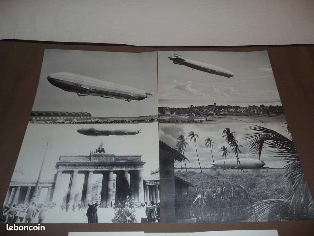Calendrier rare I.Teil de 1976 ballons dIrigeables et mongolfieres avec photos allemandes (image 3)