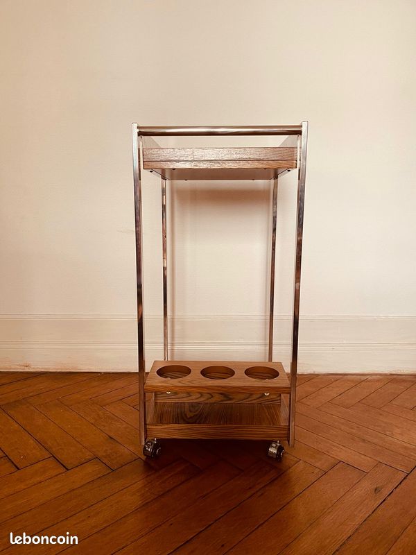 Desserte roulante en bois (image 1)