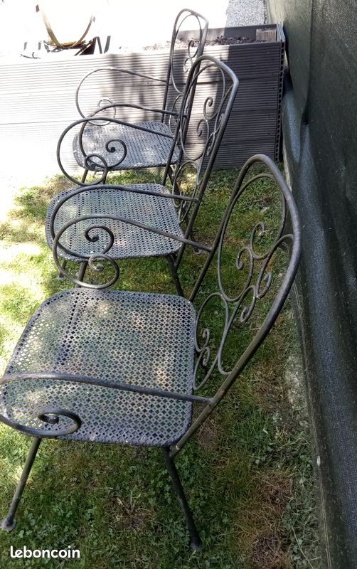 Chaise en fer forgé (image 2)