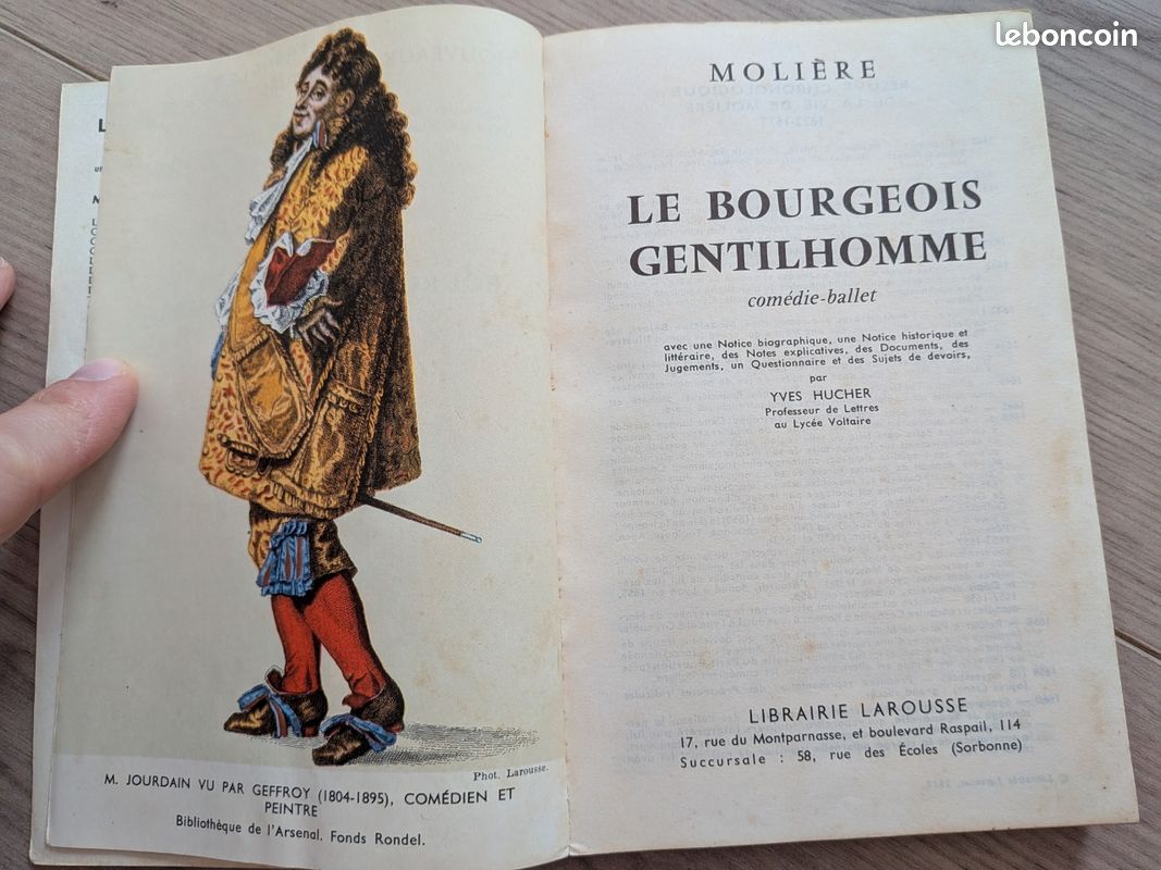 Lot de 2 livres : les misérables de Victor Hugo et le bourgeois gentilhomme de Molière (image 9)