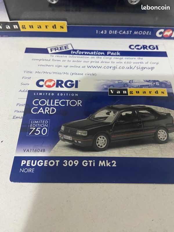 RARE Peugeot 309 GTi miniature Collection