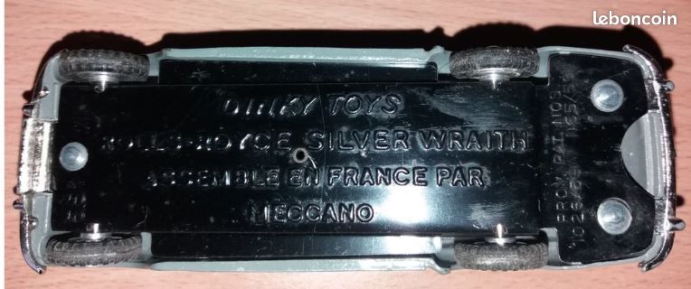 Boîte Vide Dinky Toys – Rolls Royce Silver Wraith – Ref 551 – Pour Collectionneur
