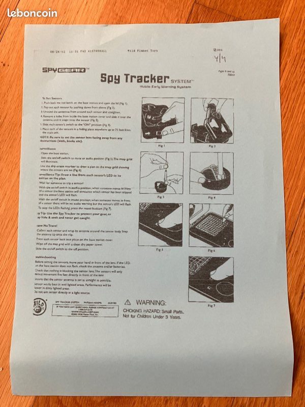 SPY TRACKER SYSTEM Jeu espionnage Système détection (image 5)
