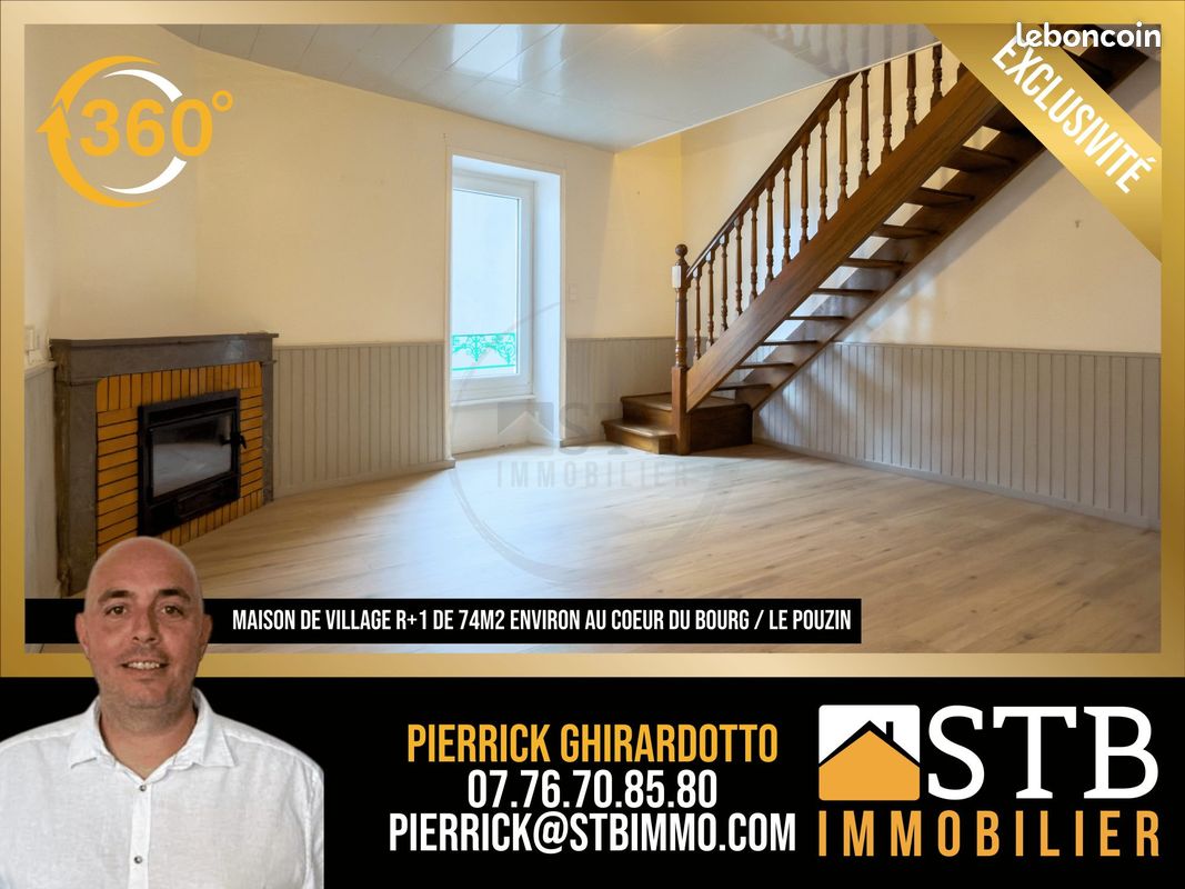 Maison 3 pièces 74 m² · à Le Pouzin · 74 m² · 125 000 €