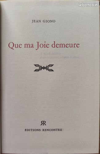 [Livre] Que ma Joie demeure - Bon état (image 2)