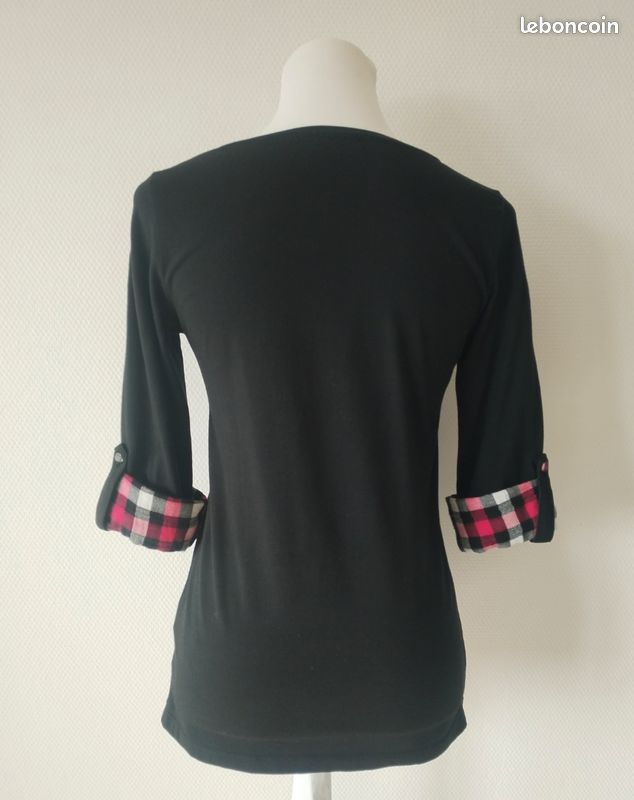 T shirt manches longues noir lc waikiki m (image 5)