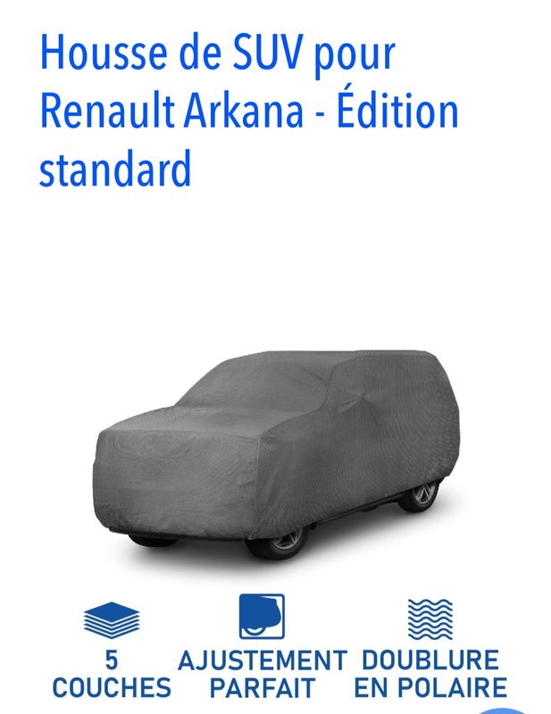 Bache pour Renault arkana - Équipement auto