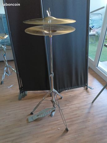 Tambourin Charleston Pour Cymbale Hihat Batterie – Accessoire Percussion En PET Et Acier Inoxydable