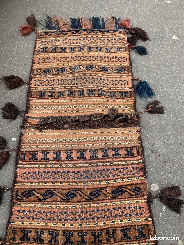 Tapis sac afgans fait main le boteh (image 1)