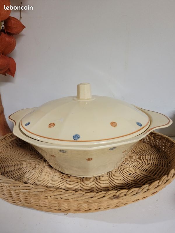 Soupière 🥗 Sarreguemines modèle 5035 vintage (image 8)