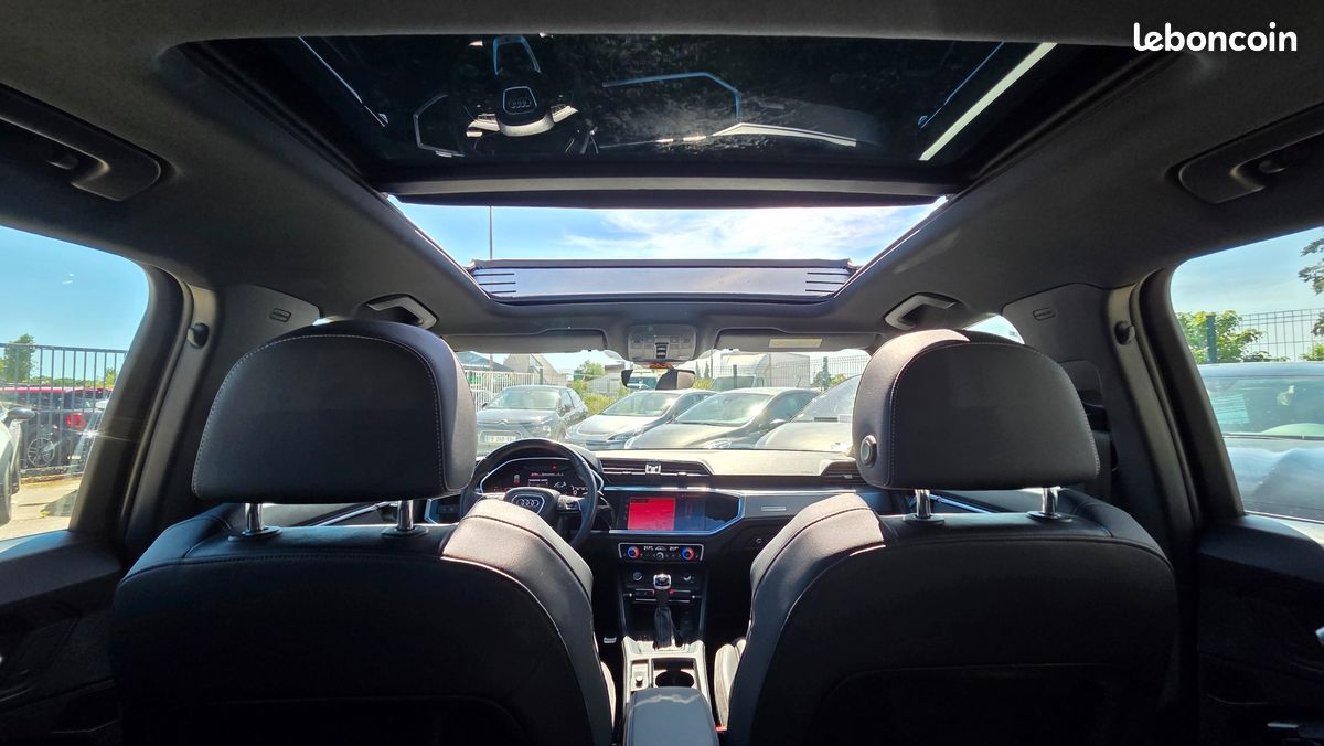 AUDI Q3 2.0 35 TDI 150ch S-LINE S-TRONIC - TOIT PANO - ANDROID AUTO CARPLAY - CUIR - COFFRE ELECTRIQUE (image 25)