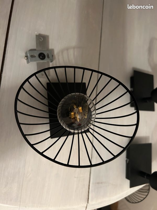 Spot art deco noir pivotant inclinable (image 6)