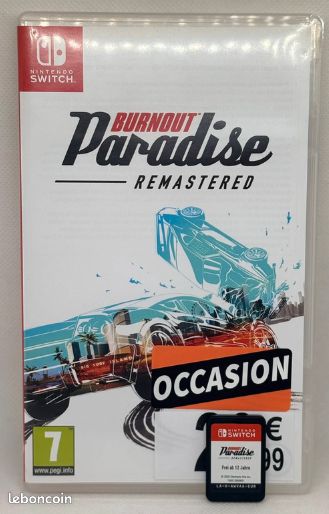 Jeu Nintendo Switch Burnout Paradise Remastered avec boite