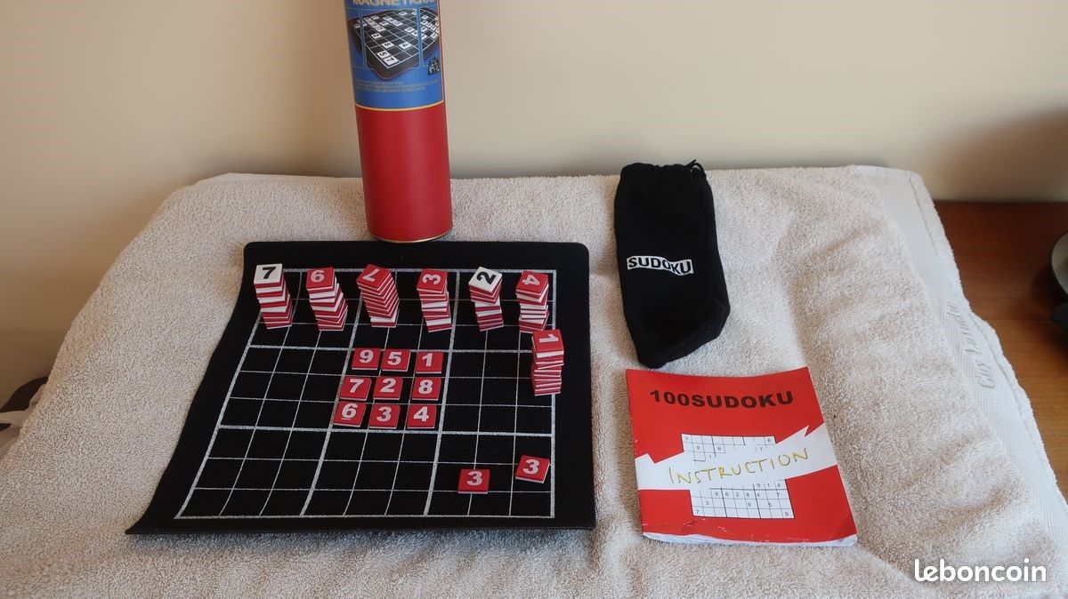 Jeu Sudoku de voyage – Support magnétique – Neuf (image 1)