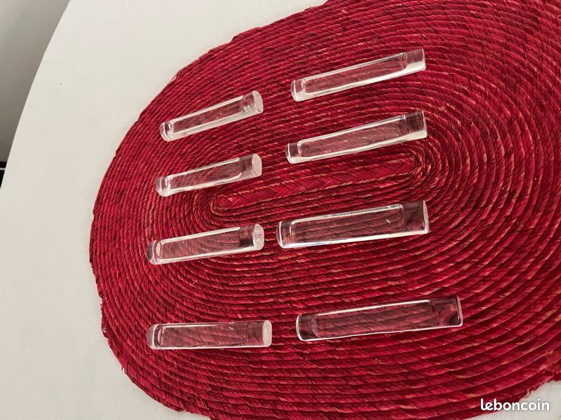 8 porte-couteaux vintages en cristal (image 2)