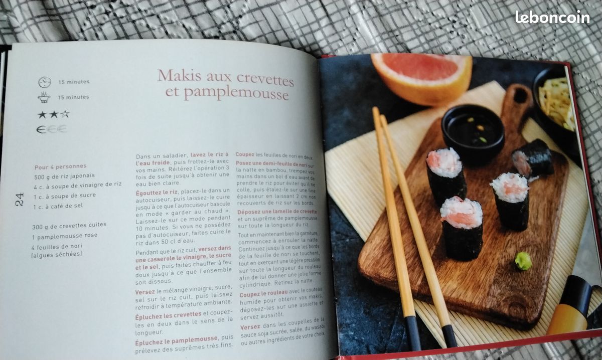 Livre de recettes sushis, makis, gyozas (image 4)