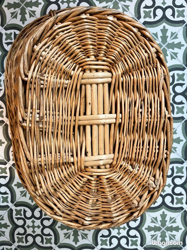 Grand panier/corbeille en osier (image 4)