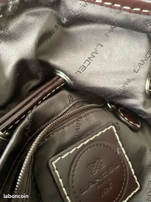 Sac Lancel marron (image 10)