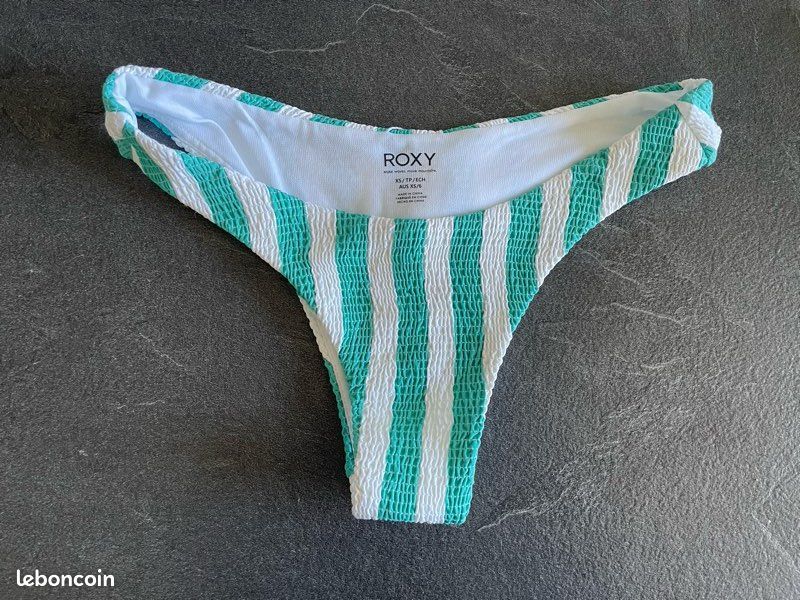 Bas De Bikini Roxy Vert Taille S - Neuf Sans étiquette