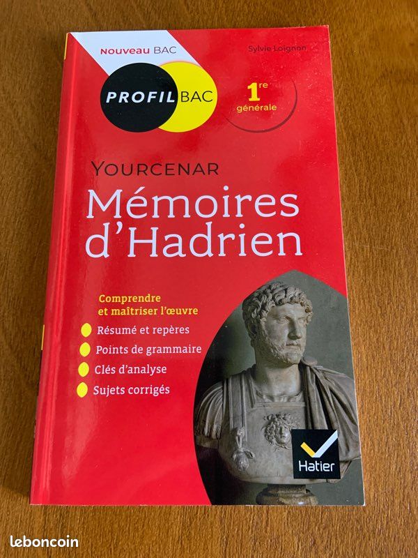 Mémoire d’Hadrien de Yourcenar (image 1)
