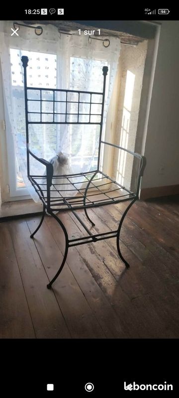 Fauteuil fer forgé (image 1)