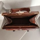 Sac à Main Vintage P-P-FOUGY Années 70 - Cuir Marron/orange - Made In France - Occasion
