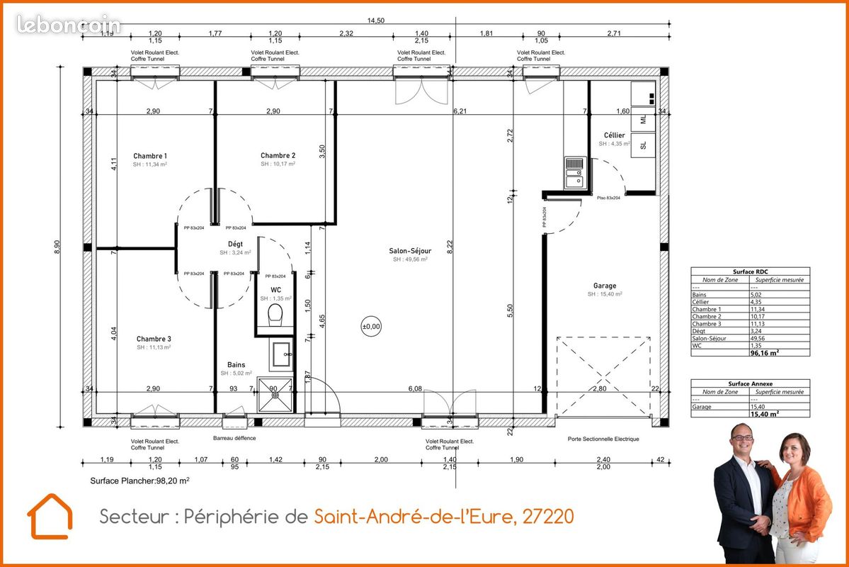 Maison 5 pièces 96 m² (image 14)
