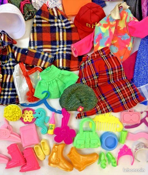 Barbie Clone Poupées Mannequins Lot Vêtements Accessoires Collection Vintage Années 80 90 (image 13)