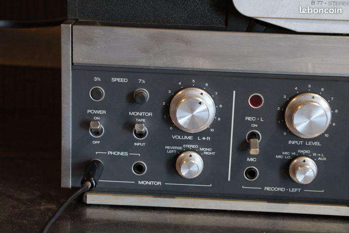 Magnétophone à Bandes REVOX B77 - Révisé Par Pro, état Impeccable, Noir
