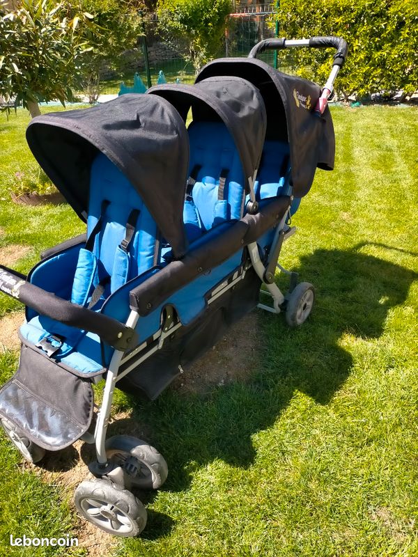 Triple Trippy Poussette Triple Poussette Double Canne Occasion - Main Image
