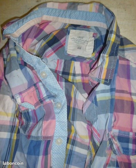 LOT de 6 Chemises ENFANT Fille 9-12ans (image 5)