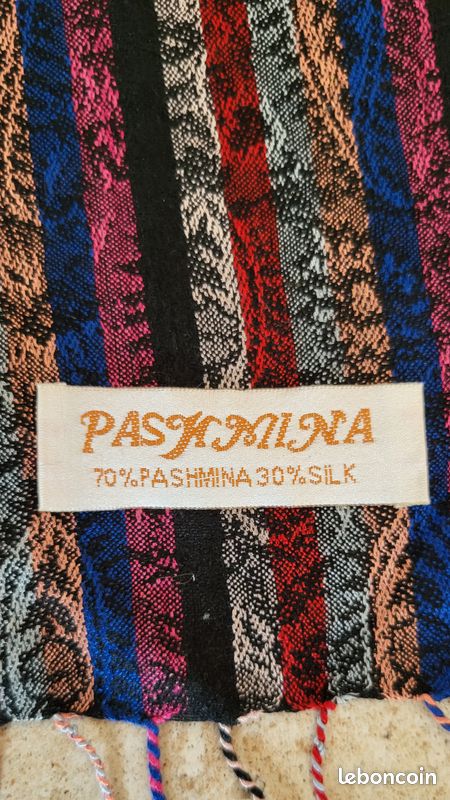 ECHARPE ETOLE en CACHEMIRE PASHMINA (image 2)
