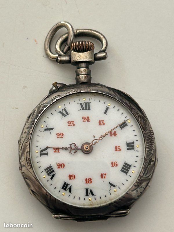 Montre à Gousset Femme En Argent - Numéro 36 - Occasion