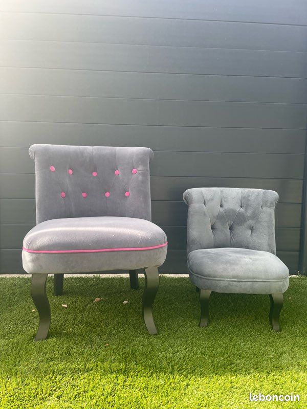 Lot de 2 fauteuils crapaud. Bon état (image 1)