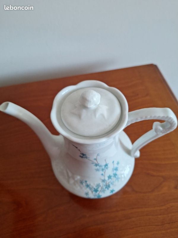 Cafetiere ancienne porcelaine Lourioux (image 2)