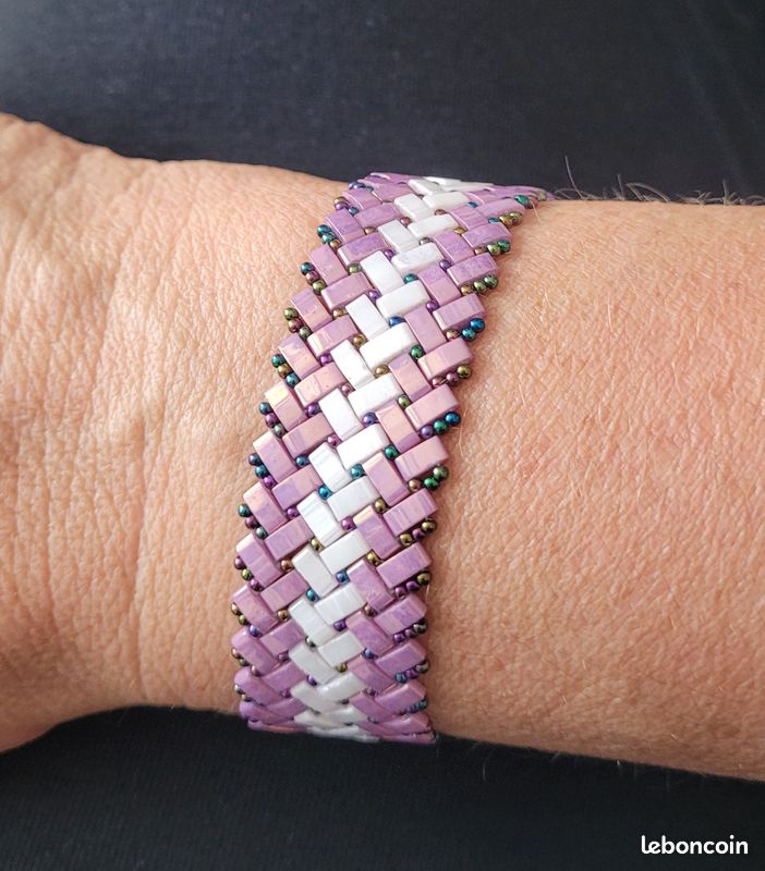 Bracelet tressé unique fabrication artisanal (image 1)