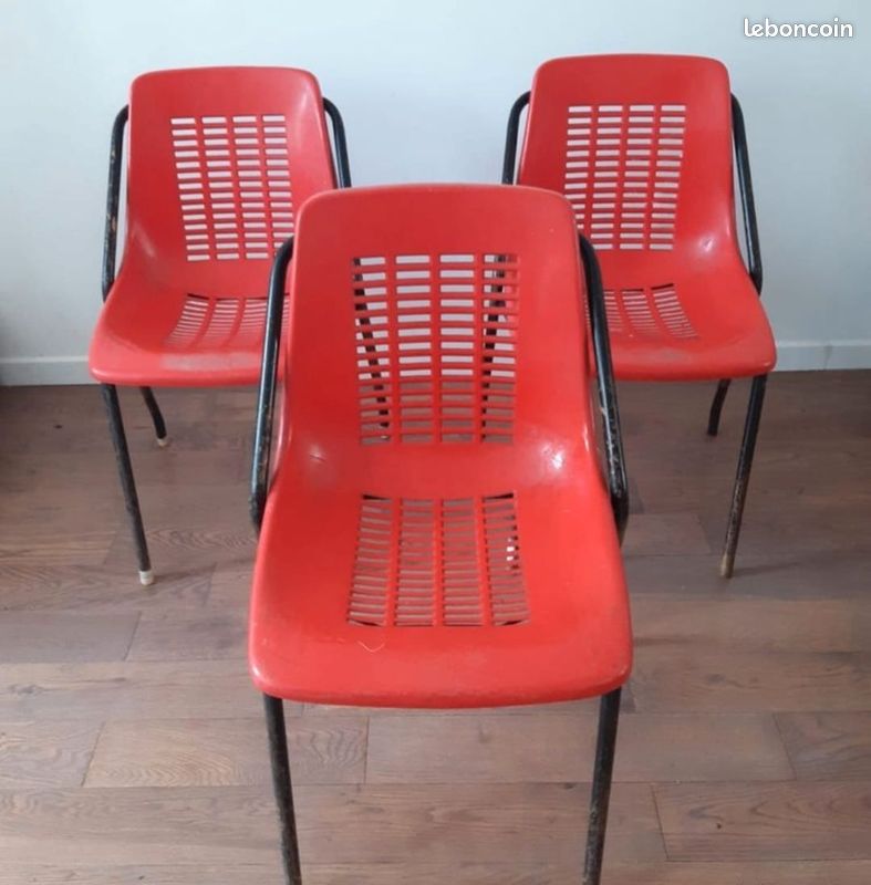 🪑 Vintage : Chaise 1970 (3 Disponible) (image 2)