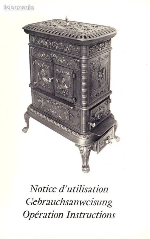 Poêle à Bois En Fonte De Dietrich & Niederbronn - Modèle 191 - Occasion