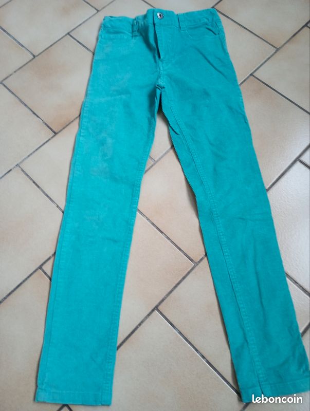 Pantalon velour fille (image 1)