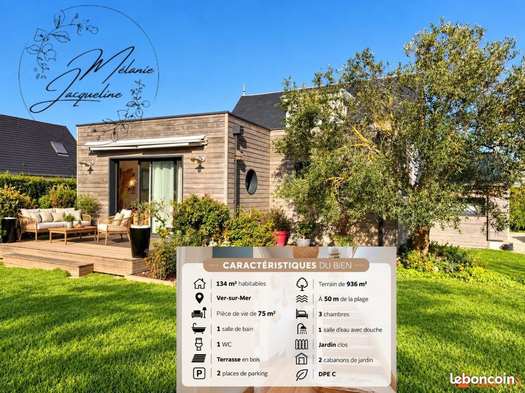 Maison 4 pièces 134 m² · à Ver-sur-Mer · 134 m² · 450 000 €