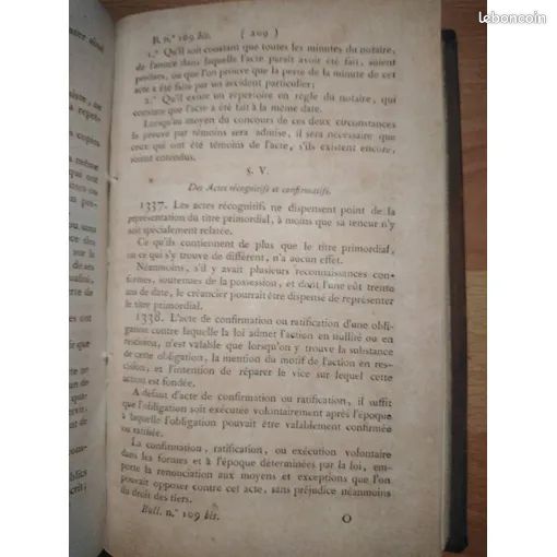 Bulletin Des Lois Code Civil Imprimerie Royale Septembre 1816 (image 7)