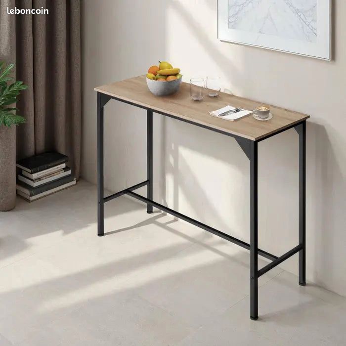 Table de bar industrielle 120 x 40 x 100,5 cm (image 2)
